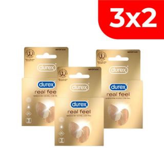 3x2 Preservativo Durex Real Feel - Caja 3 UN