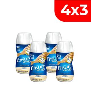 4x3 Ensure Advance Líquido Vainilla - Frasco 220 ML