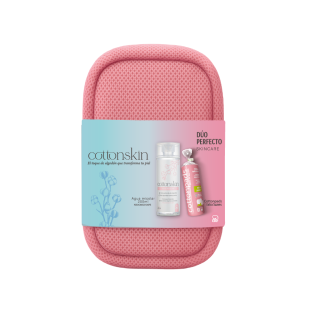 Pack Estuche CottonSkin Agua Micelar 200ML + Cotonera 50 UN - 2 UN