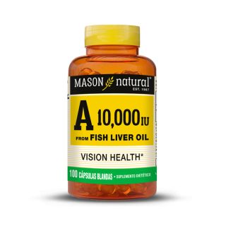 Vitamina A-10000 I.U Cápsulas - Frasco 100 UN