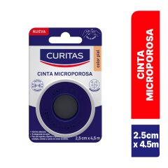 Curitas Cinta Microporosa  2.5 cm x 4.5 m - Caja 1 UN