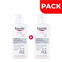 Dúo Pack Eucerin Baby Baño & Shampoo - Frasco 240 ML