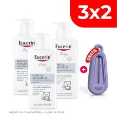 3x2 Eucerin Baby Baño & Shampoo - Frasco 240 ML