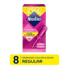 Nosotras Tampón con Aplicador Regular - Caja 8 UN