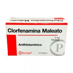 Clorfenamina 4 Mg Tableta - Caja 100 UN