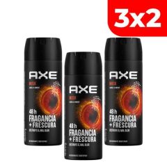 3x2 Desodorante Spray Axe Temptation - Frasco 150 ML