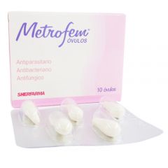 Metrofem Ovulos   -  Caja 10UN