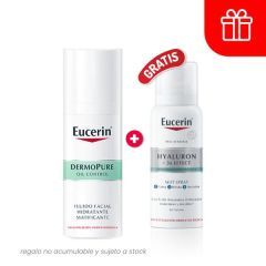 Eucerin Dermopure Fluido Facial Hidratante Matificante - Frasco 50 ML