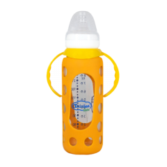 Biberón Tuinies De Vidrio Funda Silicona 8Oz - Unidad 1 UN