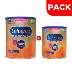 Pack Enfagrow Premium Sabor Vainilla DHA - Lata 850 G + Sabor Vainilla DHA 375 G