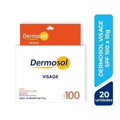 Dermosol Visage SPF 100 Sachet - Caja 20 UN