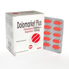 Dolomarket Plus 500 Mg + 150 Mg Tableta Recubierta - Blíster 10 UN