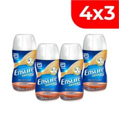 4x3 Ensure Advance Líquido Chocolate - Frasco 220 ML