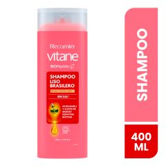 Vitane Shampoo Liso Brasilero - Frasco 400 Ml