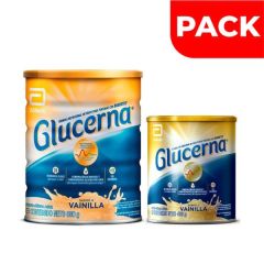 Pack Glucerna Sabor Vainilla 850 G + Glucerna 400g - Pack 2 UN