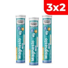 3x2 Magnesio + Zinc + Complejo B German Energy Sabor Naranja - Tubo 20 UN