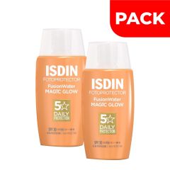 Dúo Pack Isdin Fotoprotector Fusion Water Magic Glow SPF30 - Frasco 50 ML