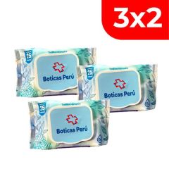 3x2 BP Toallitas Húmedas - Bolsa 25 UN