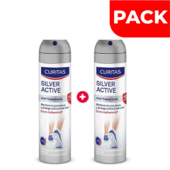 Dúo Pack Desodorante para Pies Hansaplast Silver Active - Frasco 150 ML