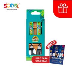 Set Cubiertos de Jurassic Scool - 1 UN