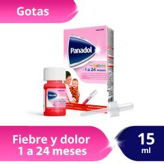 Panadol para Niños 0+ 100Mg Solución Oral Gotas - Frasco 15 ML
