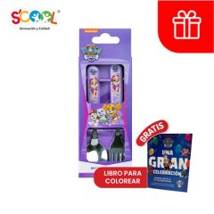 Set Cubiertos de Paw Patrol Mujer Scool - 1 UN