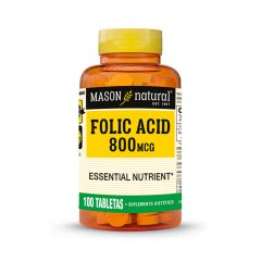 Acido Folico 800 Mg Tabletas - Frasco 100 UN