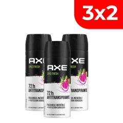 3x2 Axe Deo/Seco Epic Fresh - Frasco 152 ML