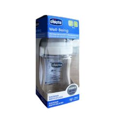 Biberón De Vidrio Con Tetina Silicona Chicco - Frasco 150 ML