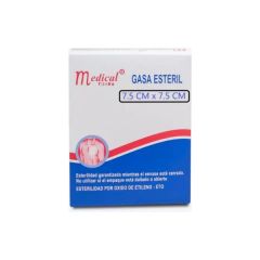 Gasa Esteril 7.5cm x 7.5cm - Bolsa 5 UN