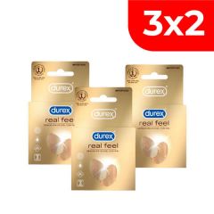 3x2 Preservativo Durex Real Feel - Caja 3 UN