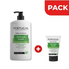 Portugal Crema Corporal Lechuga Fluida 700 + 100 G - Pack 2 UN