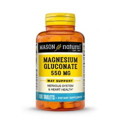 Magnesio Gluconate 550Mg Tabletas - Frasco 100 UN