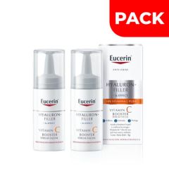 Dúo Pack Eucerin Hyaluron Filler Vitamin C Booster - Frasco 8 Ml