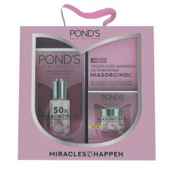 Pond’s Bright Miracle Antimanchas Sérum 30 ML + Crema Facial de Día 50 Gr – Pack 2 UN