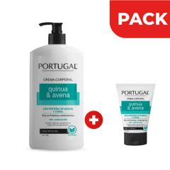 Portugal Crema Corporal Quinua & Avena  700 + 100 G - Pack 2 UN