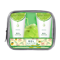 Bel Natur Shower Gel + Exfoliante + Esponja - Pack 3 UN