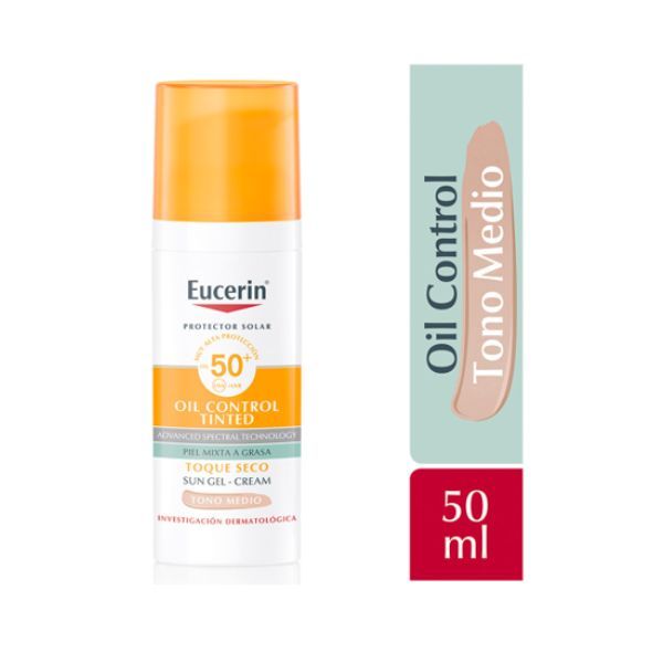 Eucerin Sun Face Oil Control Tono Medio