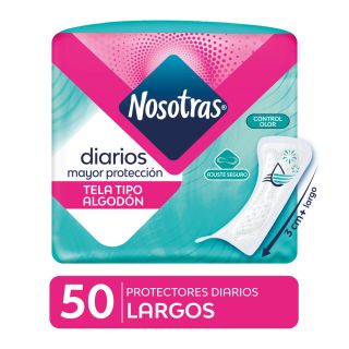Nosotras Protectores Diarios Largo - Bolsa 50 UN