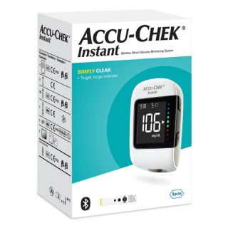 Accu-Chek Glucómetro Instant Kit con Bluetooth - Caja 1 UN